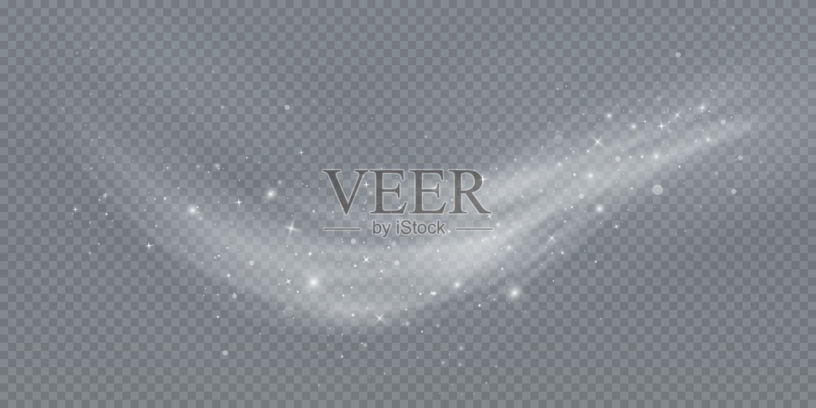 冬天寒风凛冽。假日向量暴雪。寒冷暴风雪的圣诞节效应。向量PNG插画图片素材