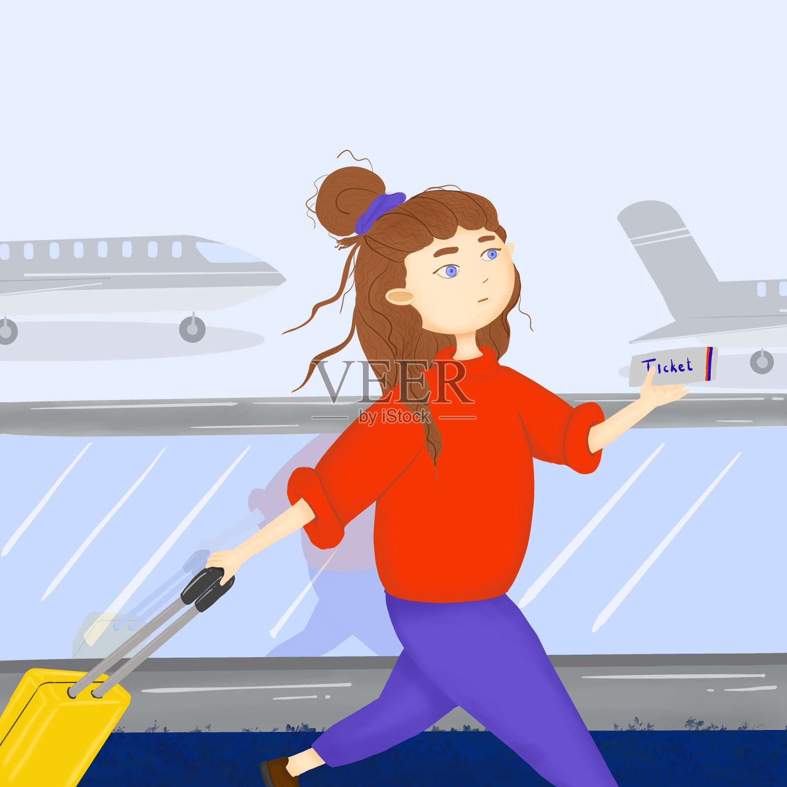 旅行插画图片素材