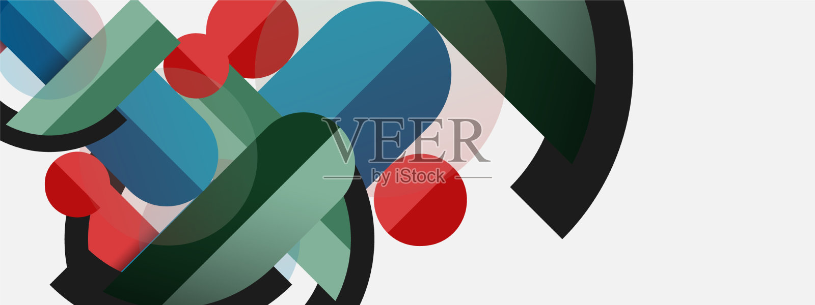 圆形几何图形，直线和圆插画图片素材