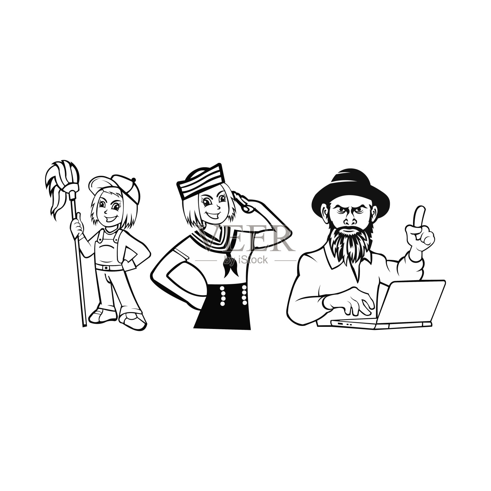 工作插画图片素材