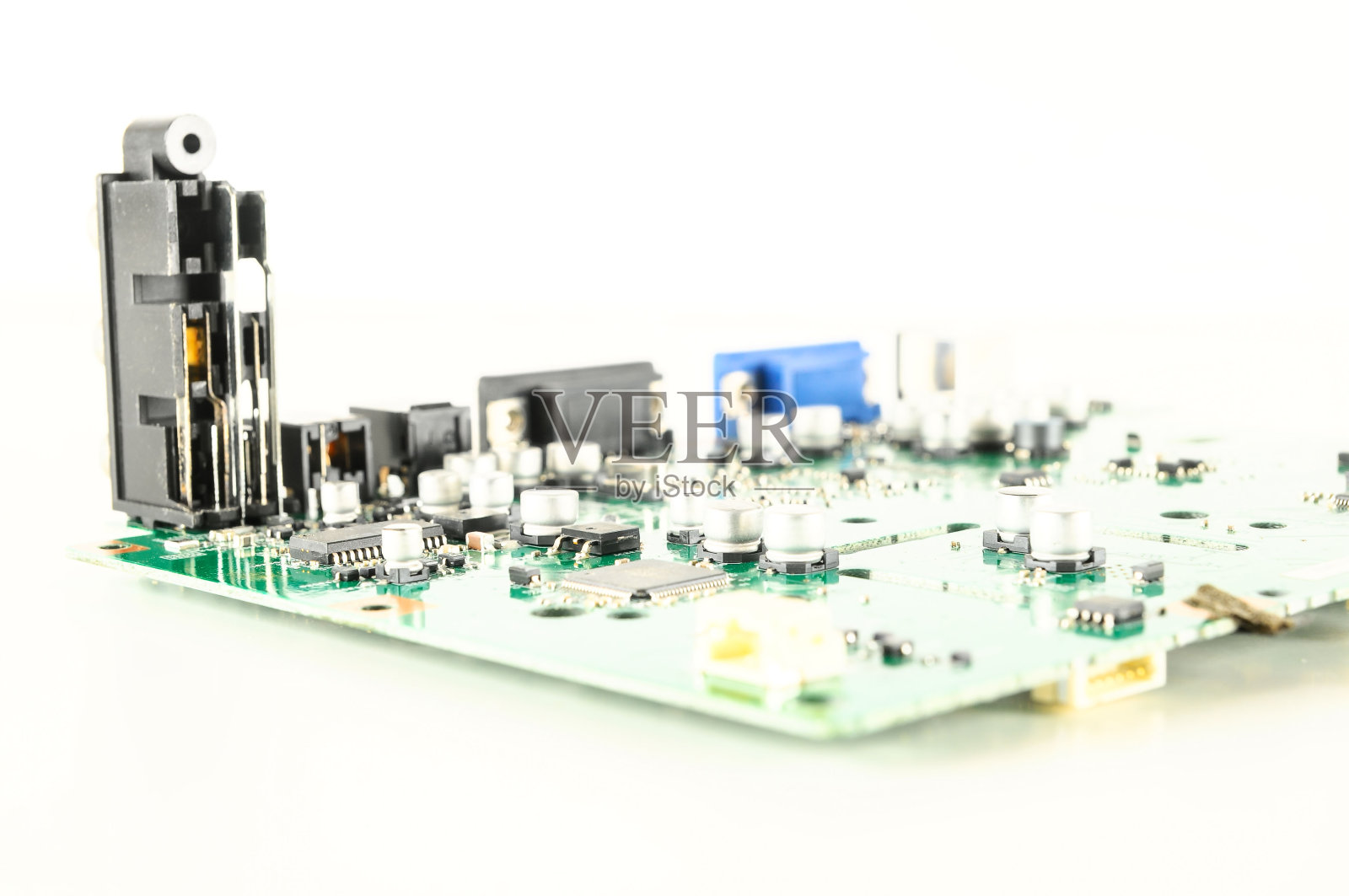 电路pc板的特写照片摄影图片