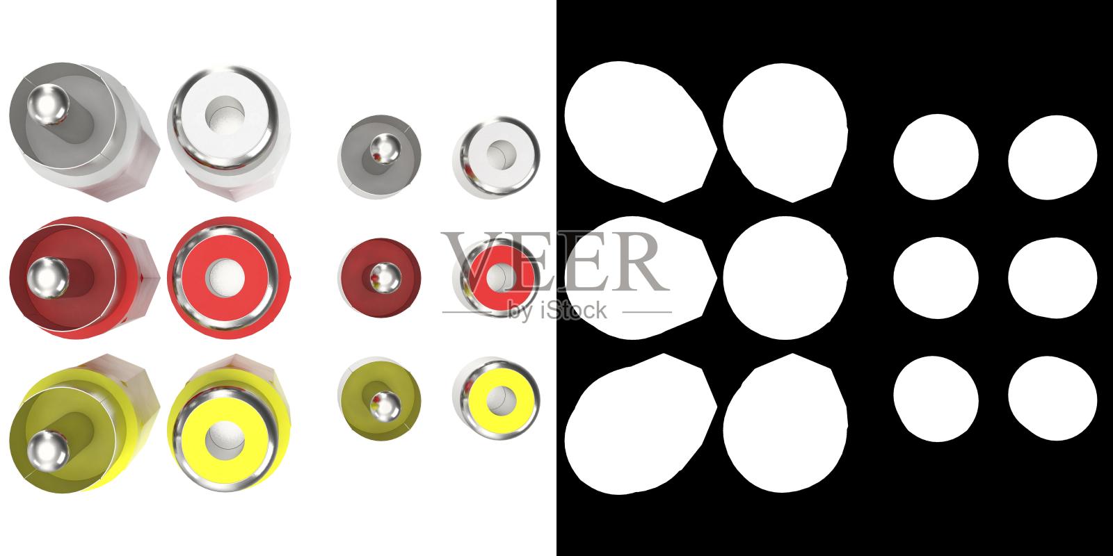 RCA连接器照片摄影图片