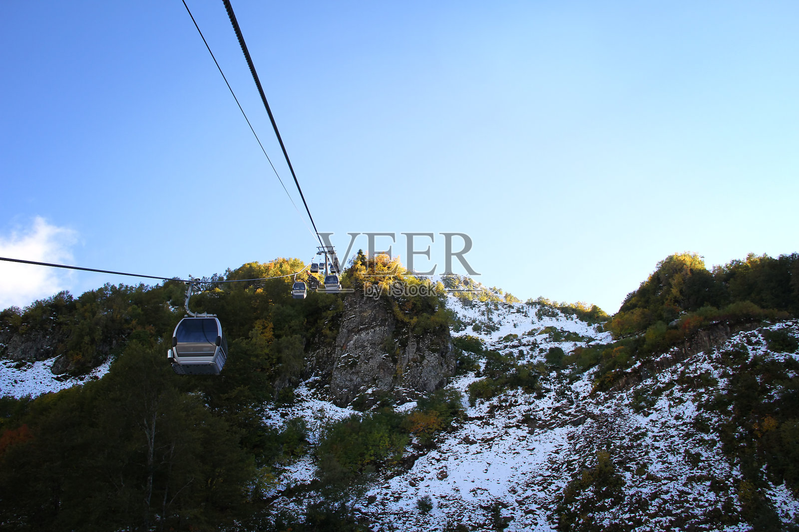 红波利亚纳的高加索山脉照片摄影图片