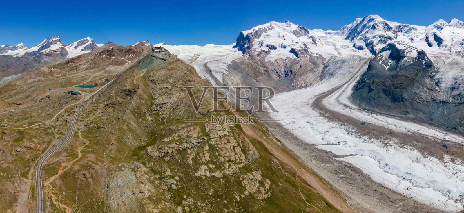 夏季瑞士冰川照片摄影图片