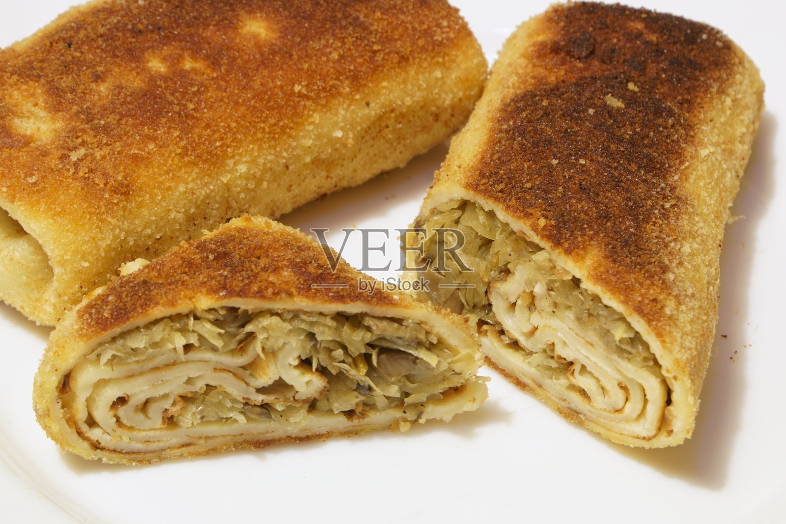 卷心菜蘑菇丸子照片摄影图片