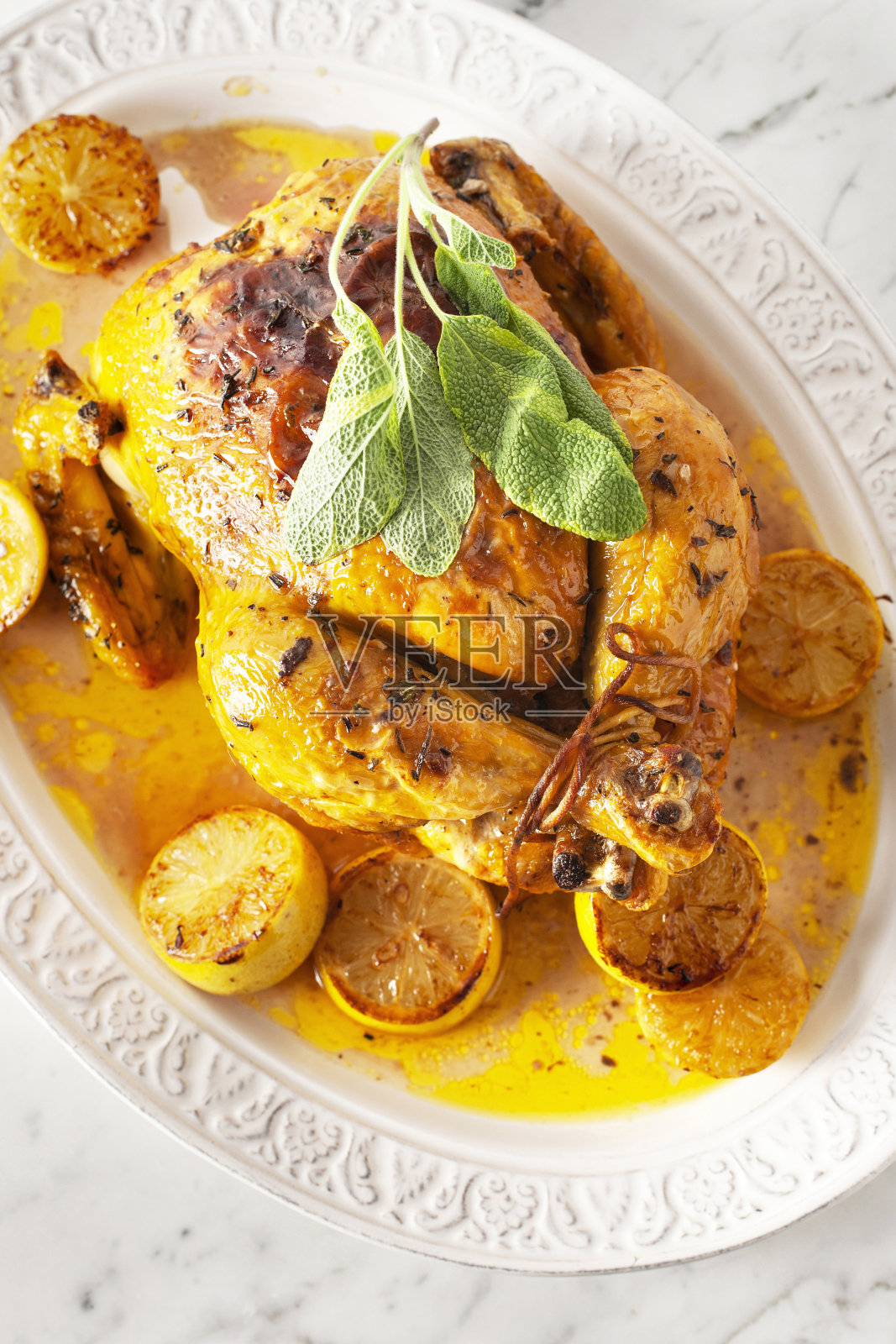 圣诞节或感恩节火鸡晚餐照片摄影图片