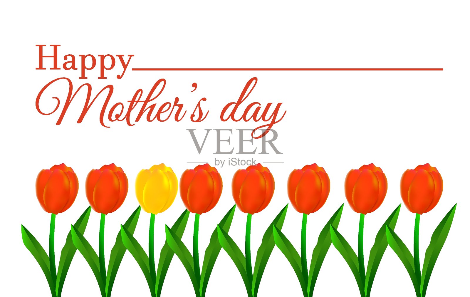 妇女节海报设计。书法文字与装饰元素。插画图片素材