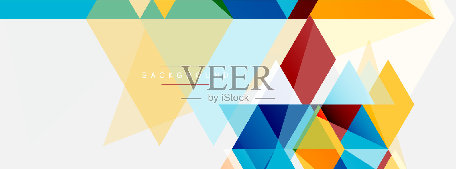 马赛克三角形几何背景技术或插画图片素材