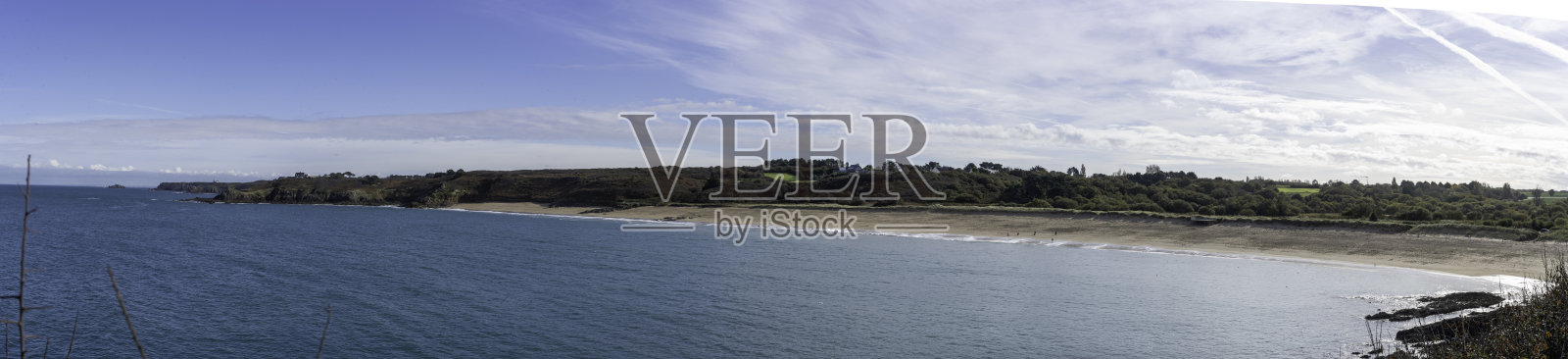 法国布列塔尼的图斯海滩照片摄影图片