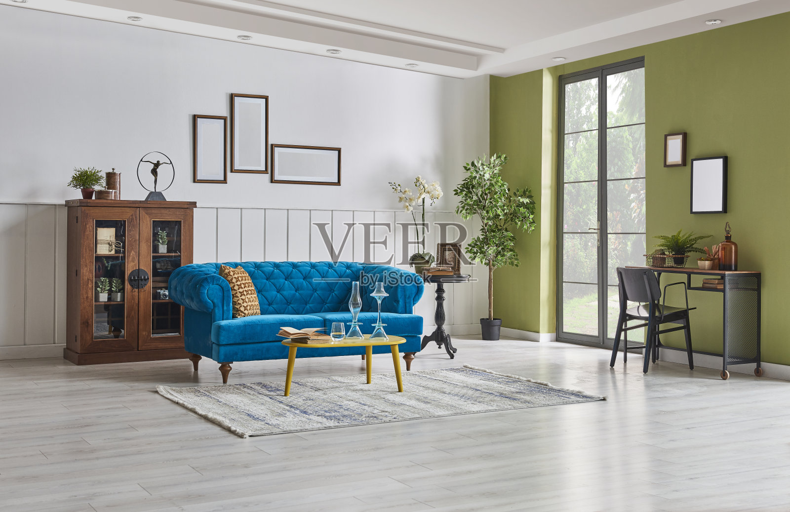 现代家居室内客厅风格设计照片摄影图片