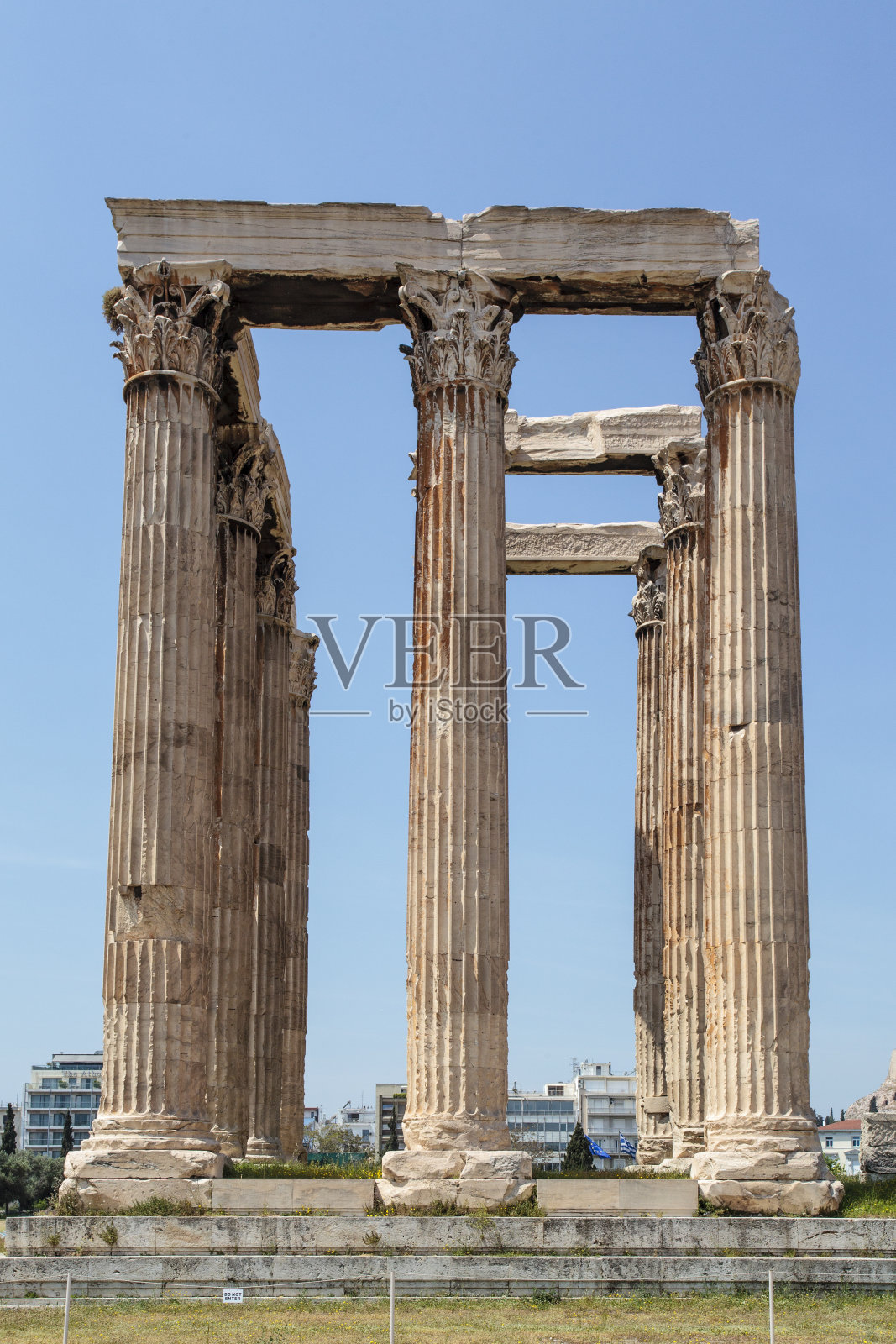 欧洲希腊雅典奥林匹亚宙斯神庙的废墟照片摄影图片