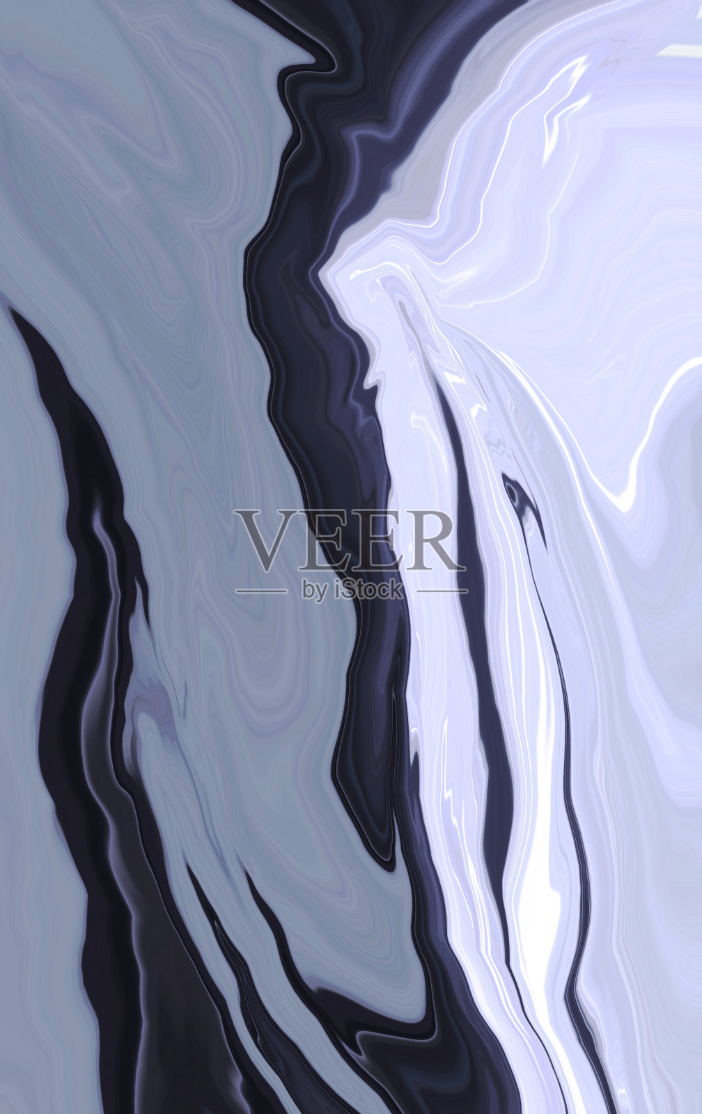 抽象明亮的流体灰色、黑色和银白色的狨猴背景。艺术迷幻的数字背景。弯曲的形状插图。模板。波的效果。大理石纹理。屏幕的设备。室内设计。照片摄影图片