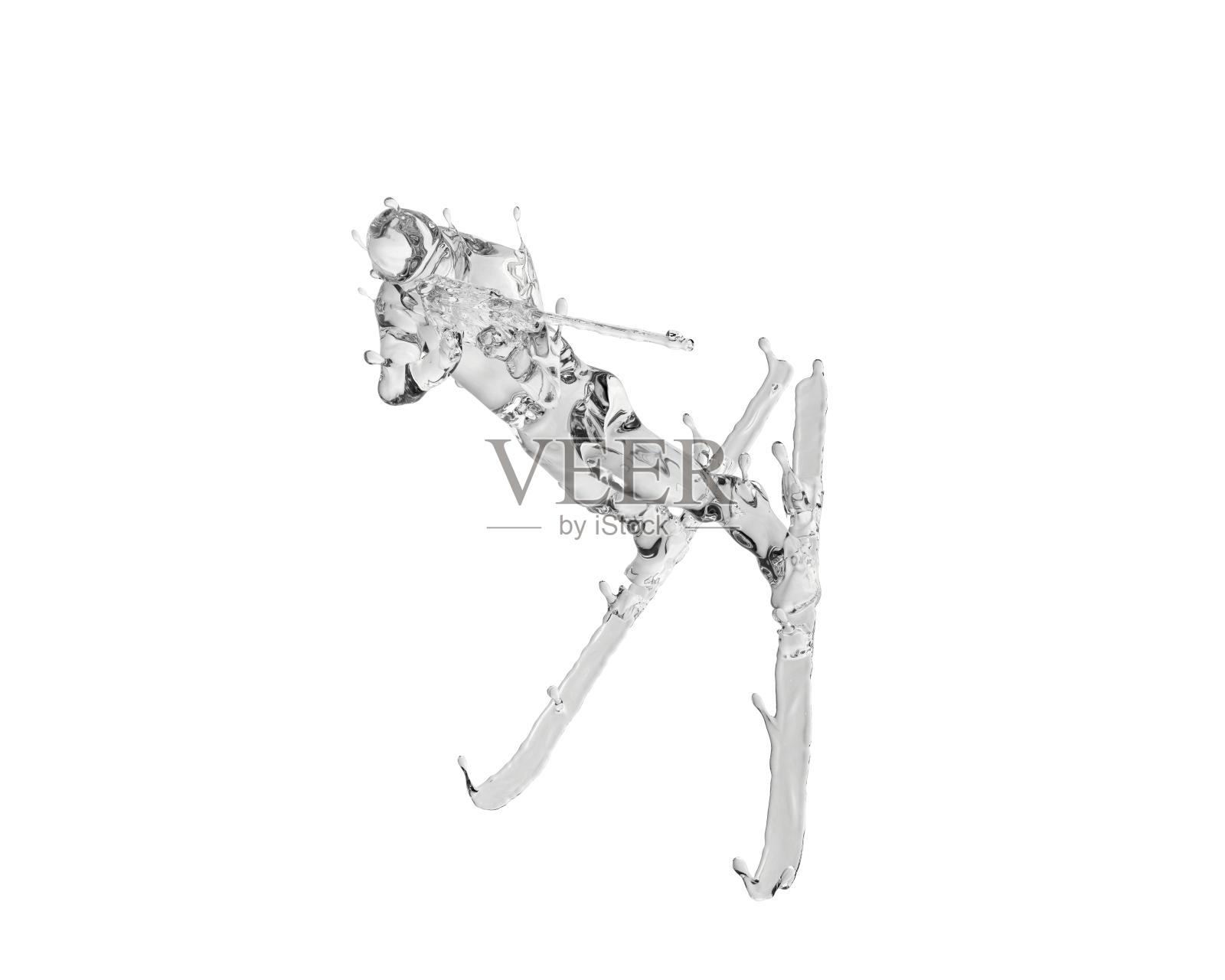 水质感冬季两项设计元素图片