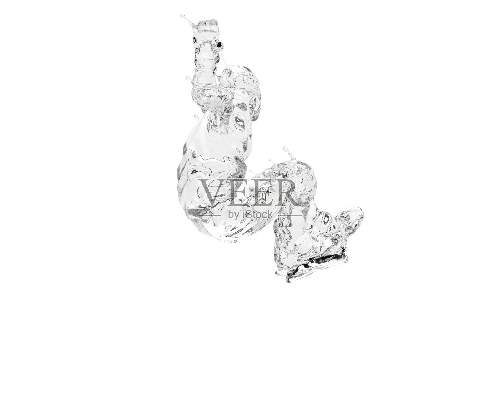 水质感单板滑雪设计元素图片