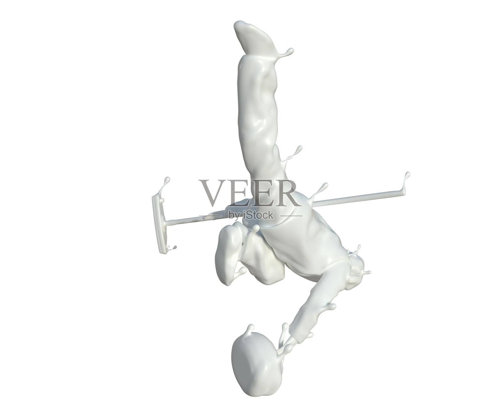 牛奶质感冰壶运动设计元素图片