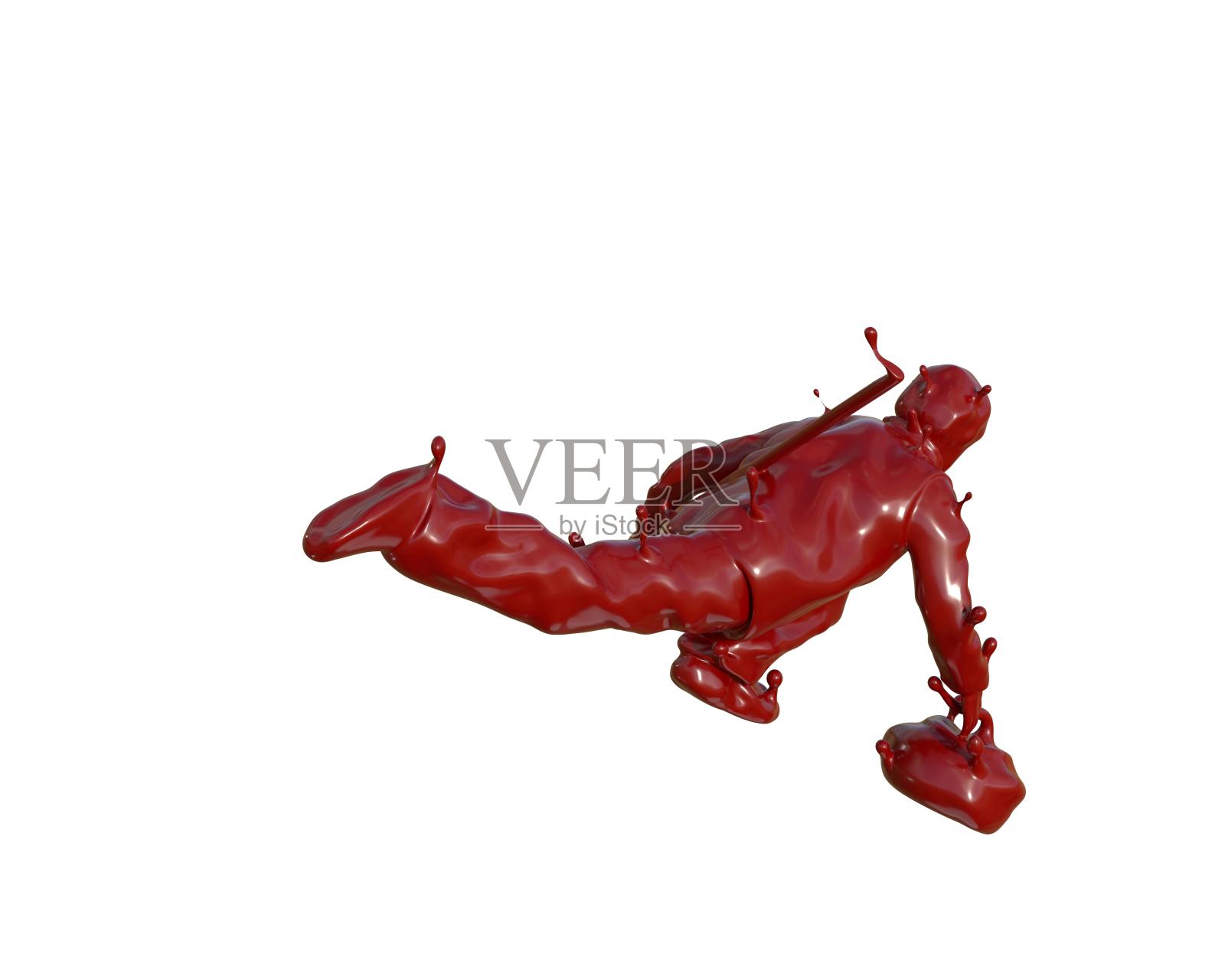 油漆质感冰壶运动设计元素图片