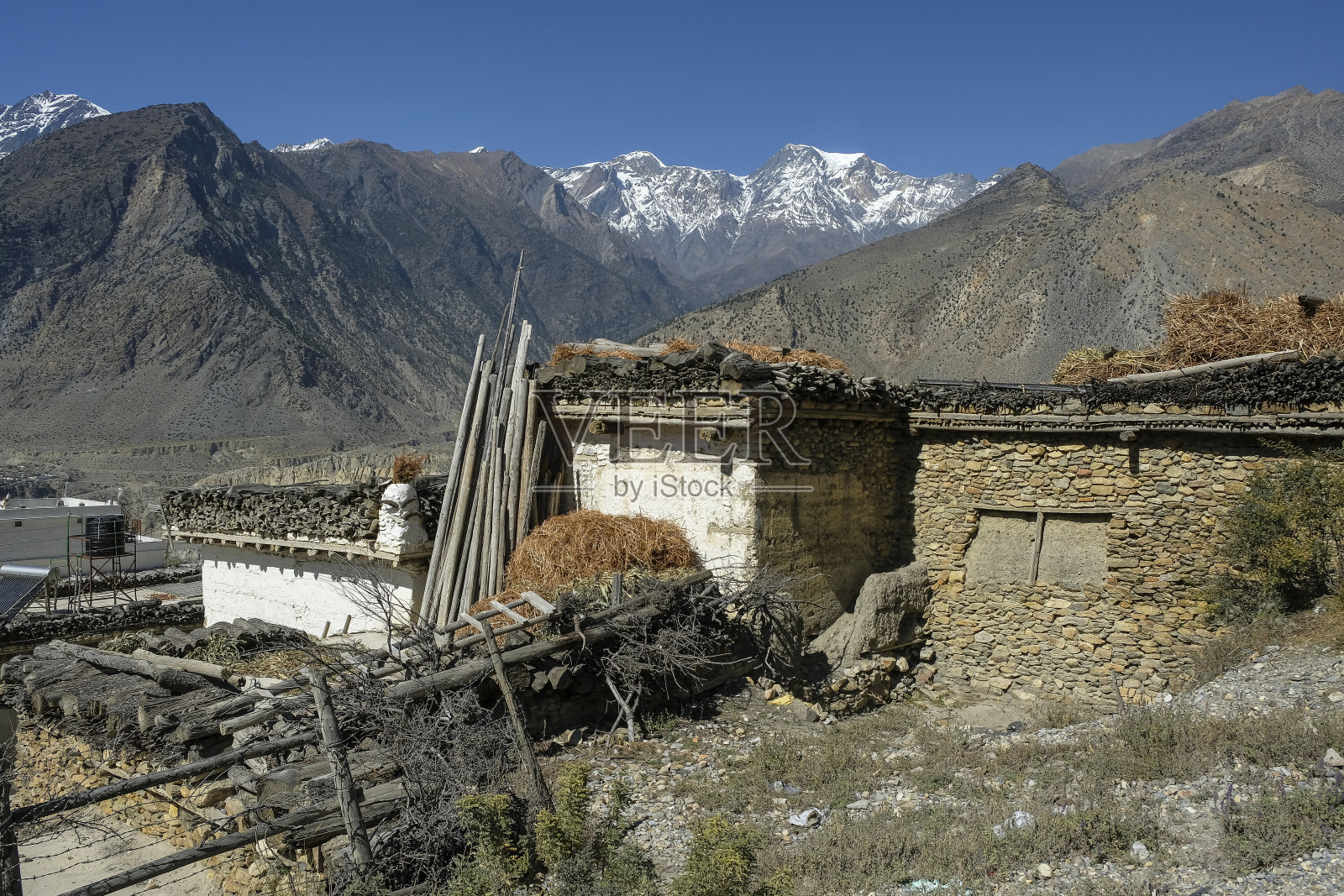 Thinigaun在尼泊尔照片摄影图片