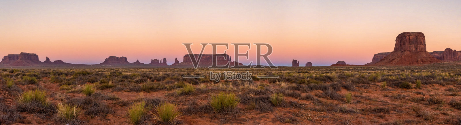 纳瓦霍民族著名的纪念碑谷日落照片摄影图片