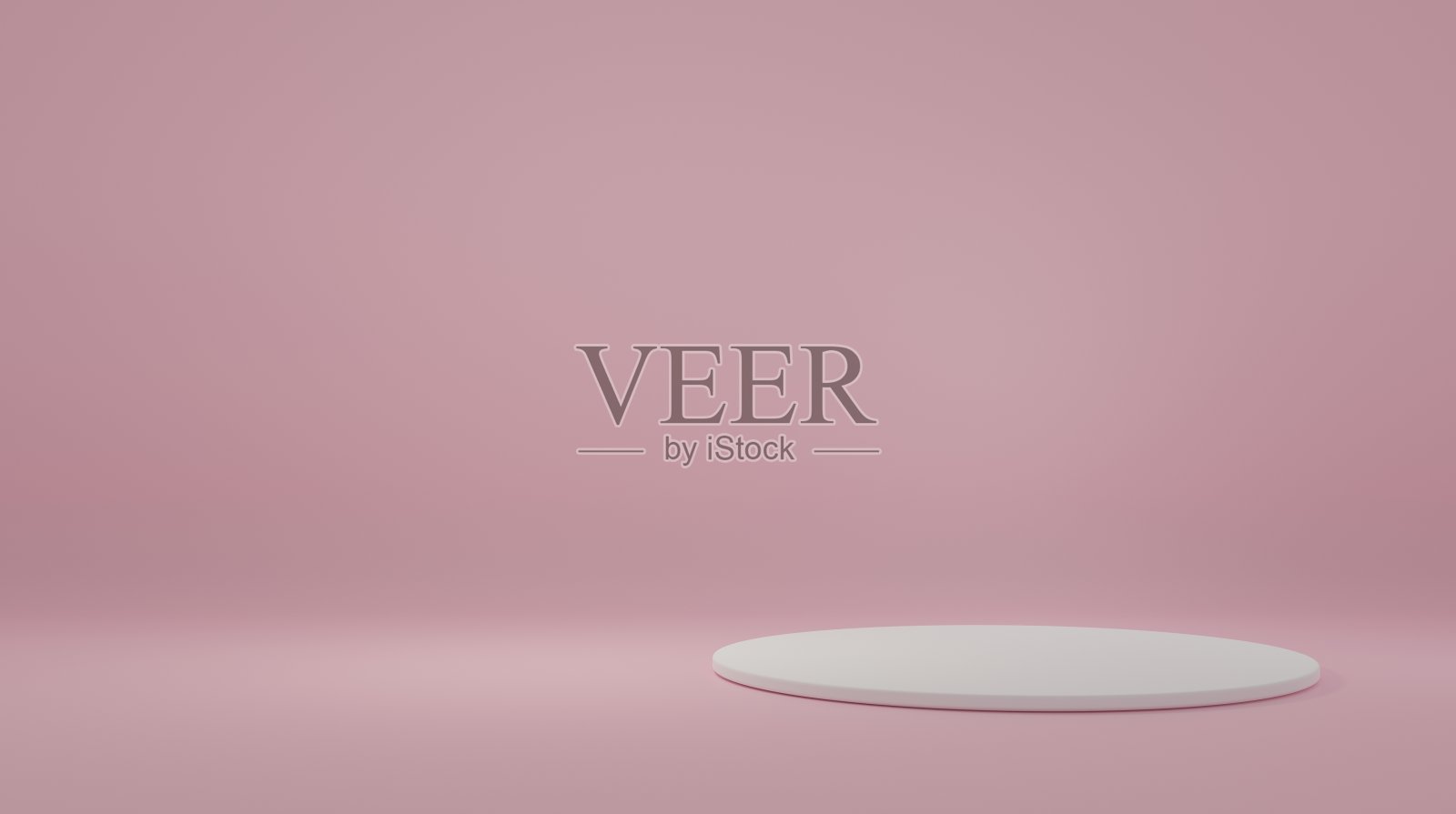 粉红色房间的产品展台，产品场景工作室，最小设计，3D渲染照片摄影图片