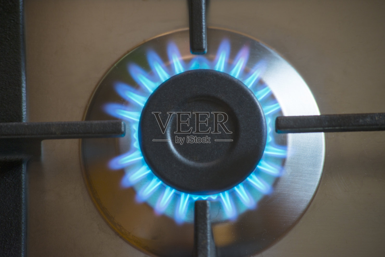 煤气炉燃烧器。照片摄影图片