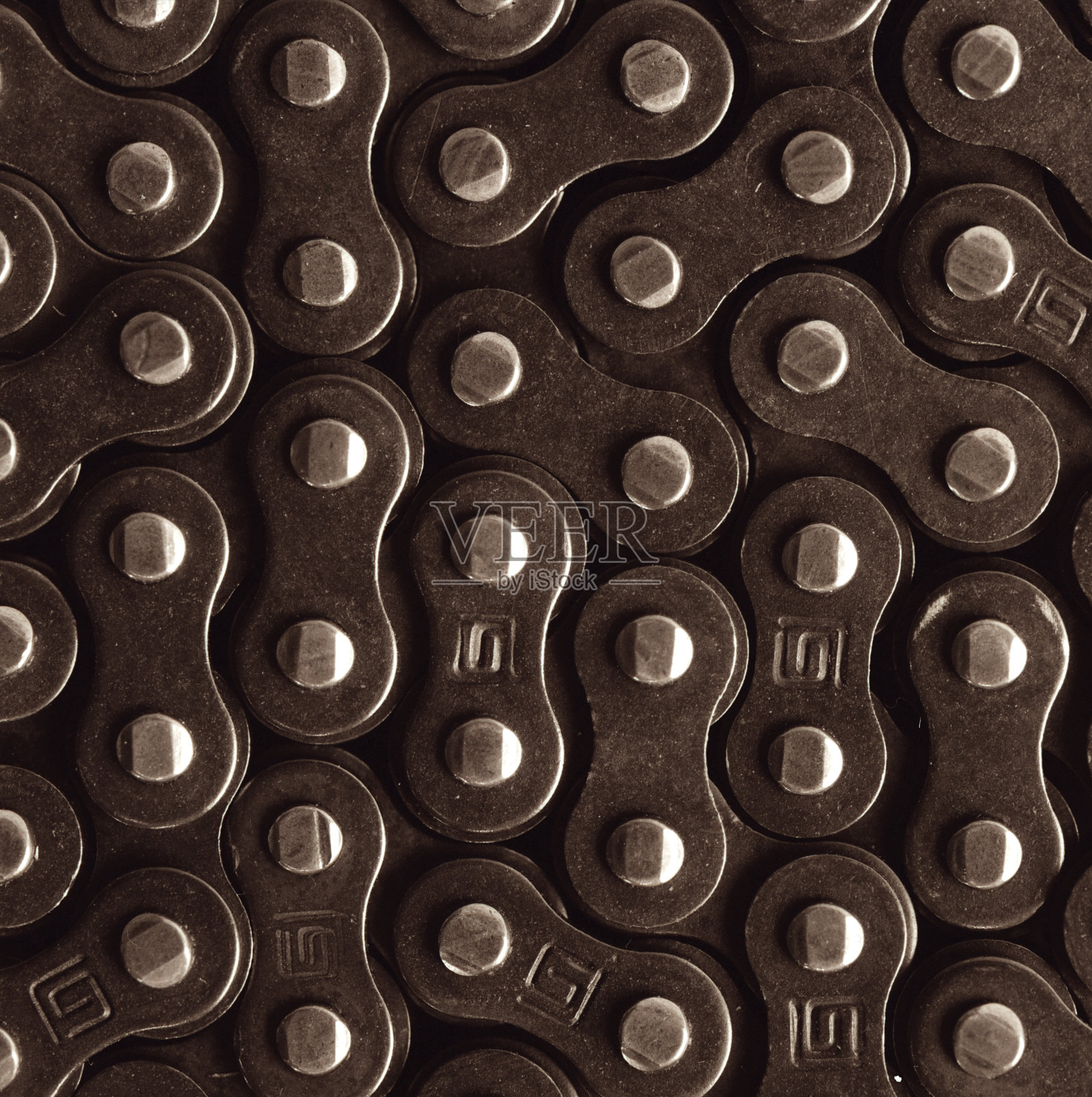 摩托车或自行车链混杂在一起照片摄影图片