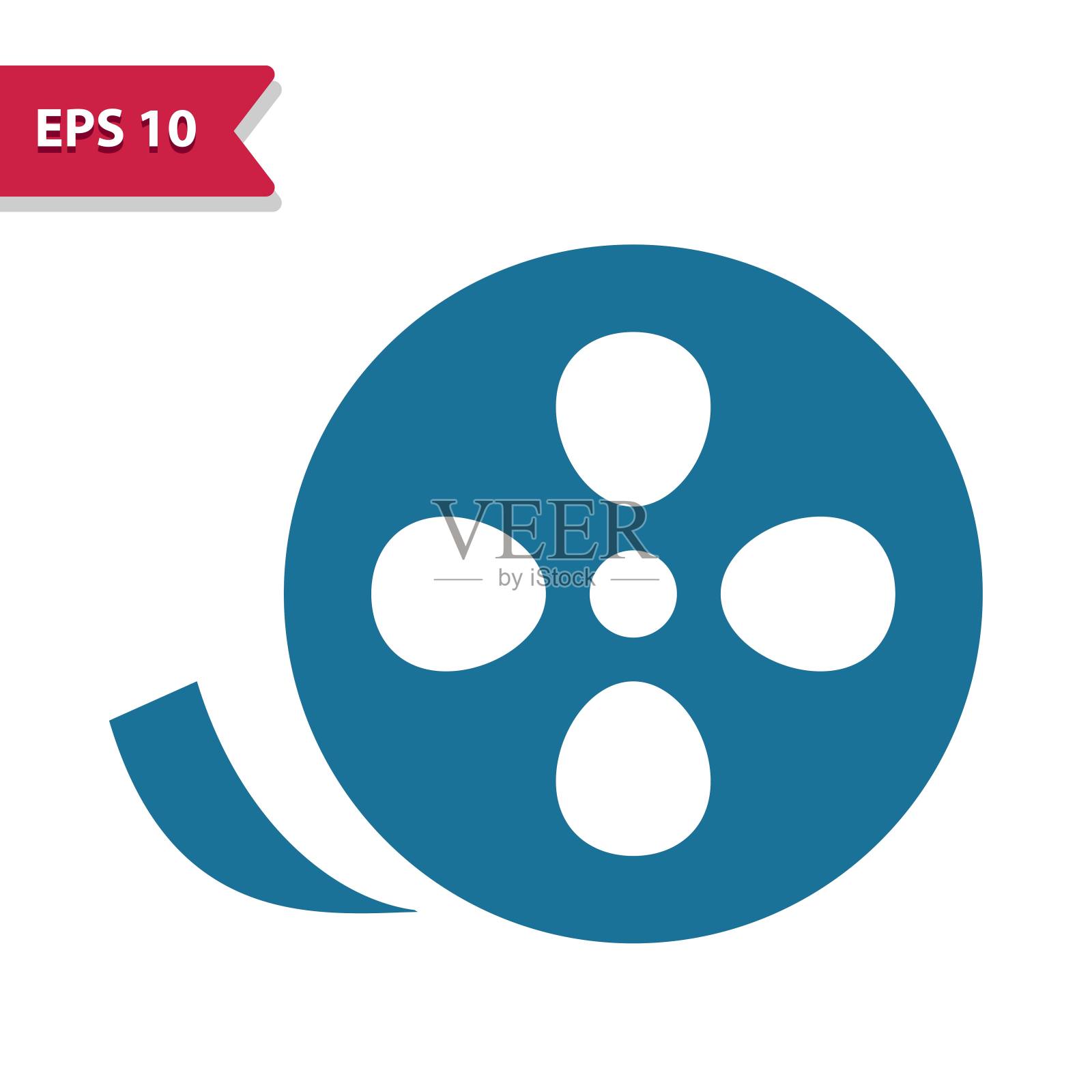 电影，电影卷轴，电影卷图标设计元素图片