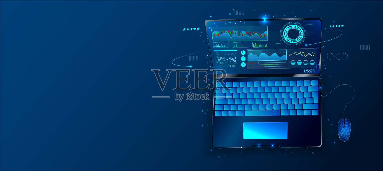 数据分析的概念。人们分析增长图表。业务数据分析。提高销售和技能。人分析。监控投资。财务报告图。图表和图表。向量插画图片素材