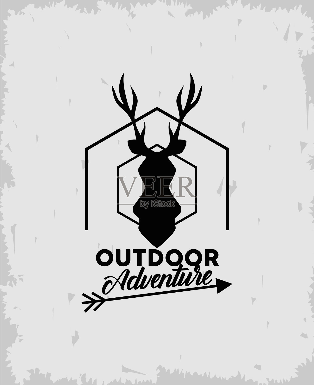 野生冒险会徽插画图片素材