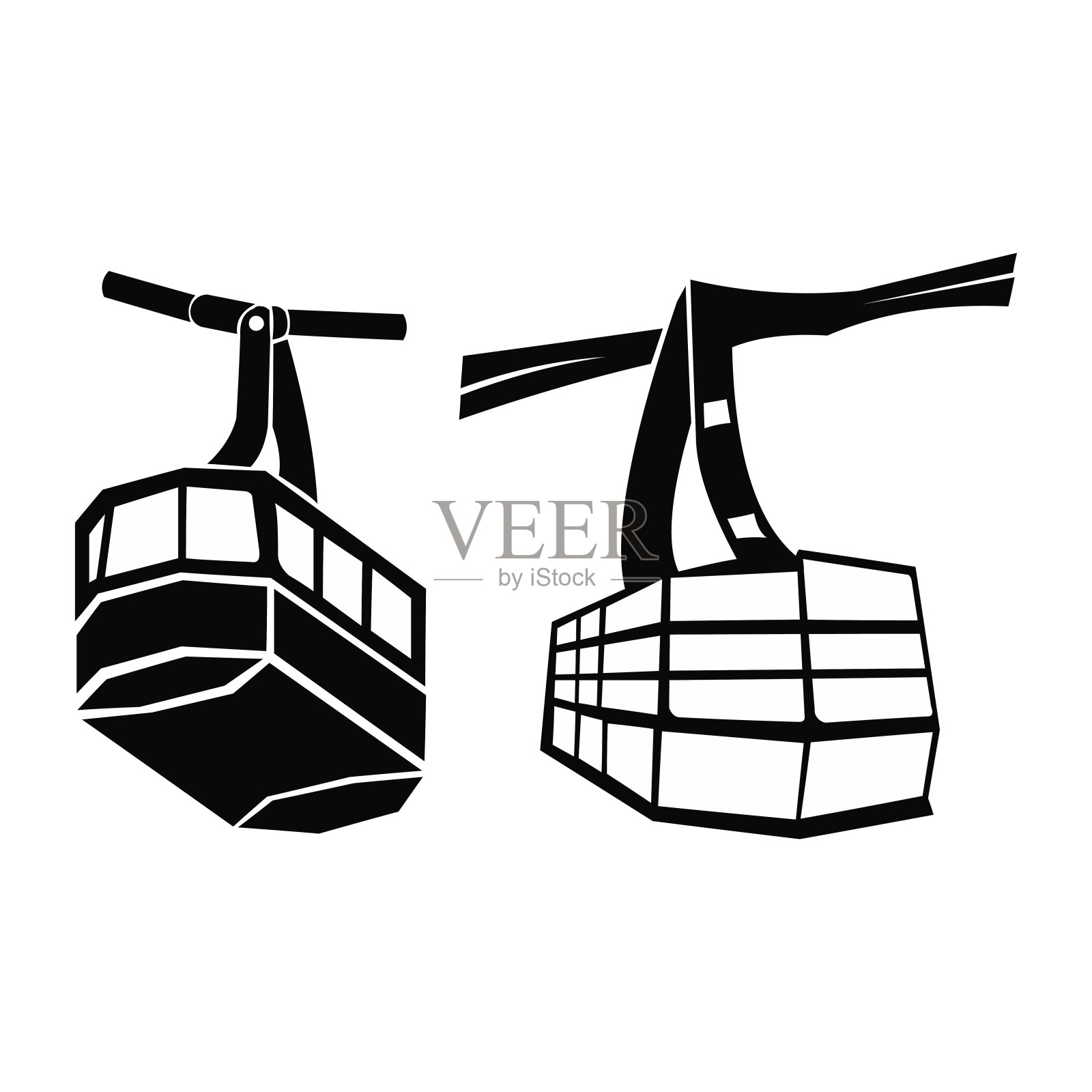 贡多拉标志符号设计插画图片素材