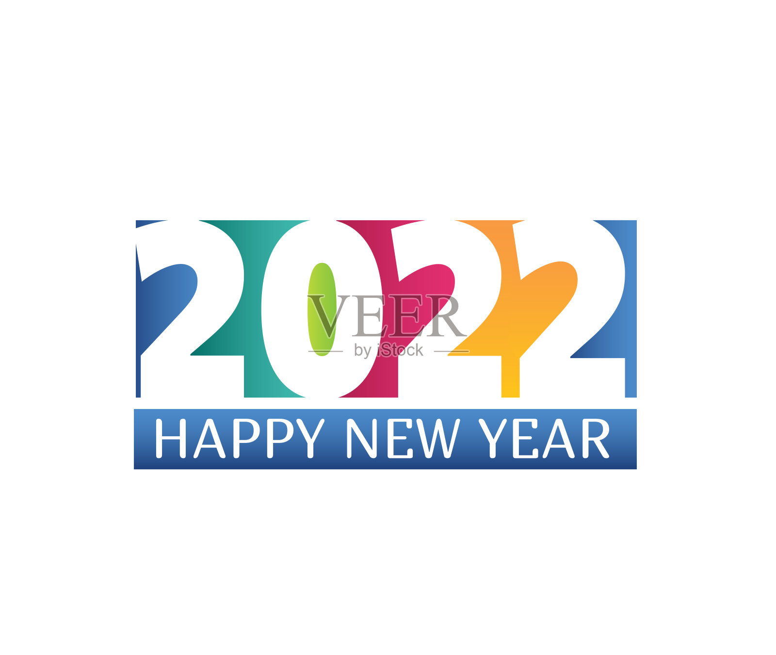 2022年新年快乐标志设计。新年快乐2022文字设计。2022年商业日记封面，带着愿望。宣传册设计模板、卡片、横幅。矢量插图。插画图片素材