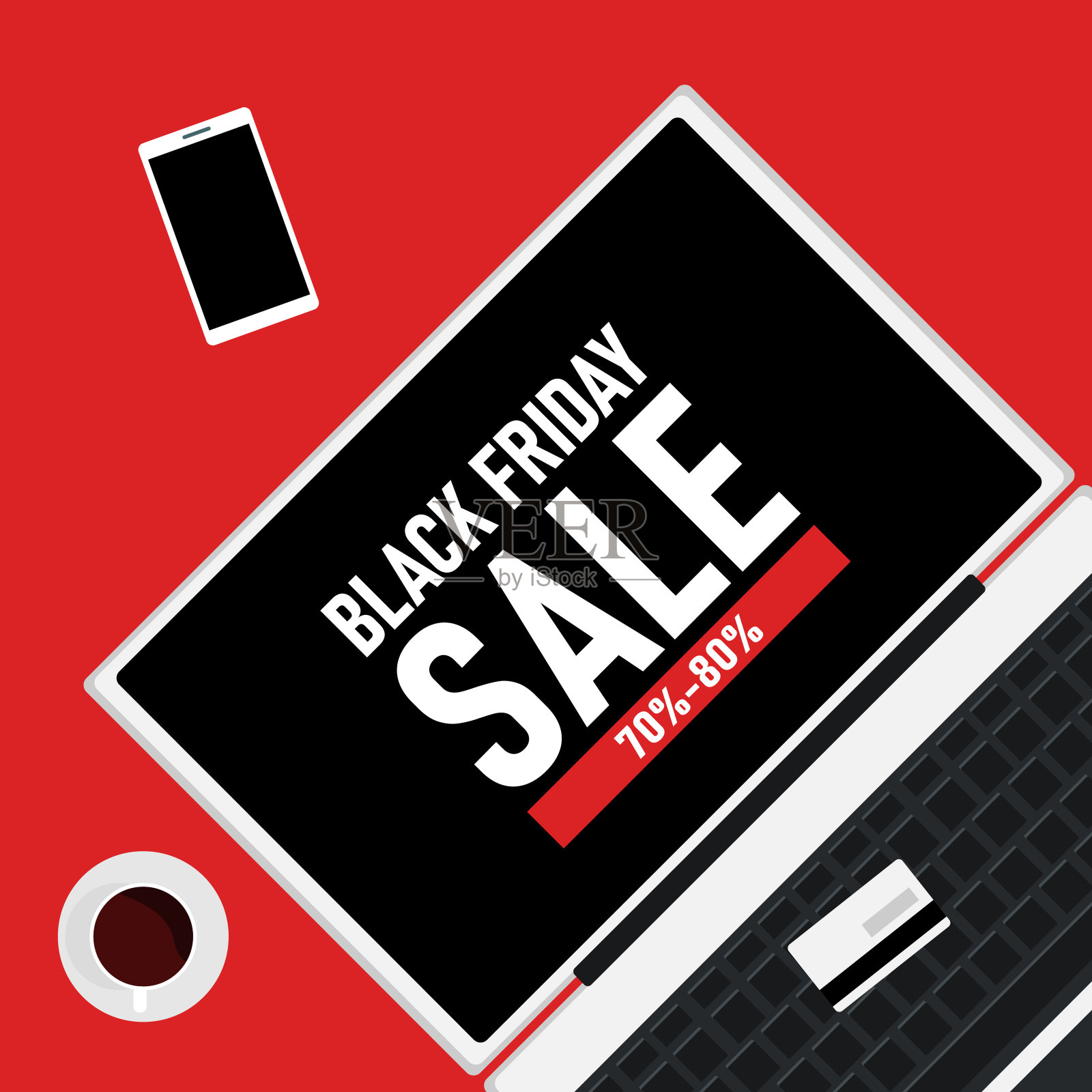 电子设备折扣黑色星期五传单设计设计元素图片