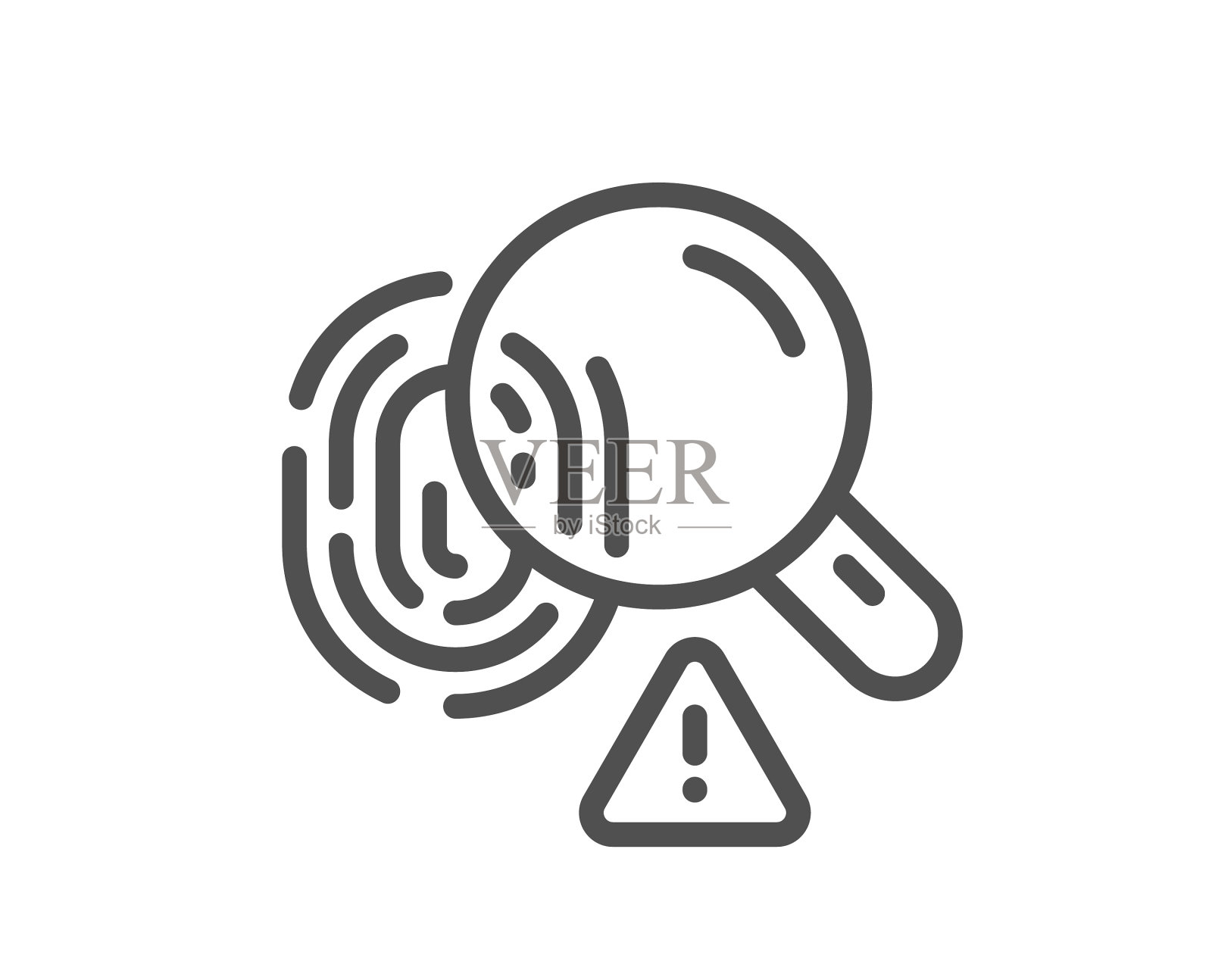 指纹线图标指纹扫描签名图标素材