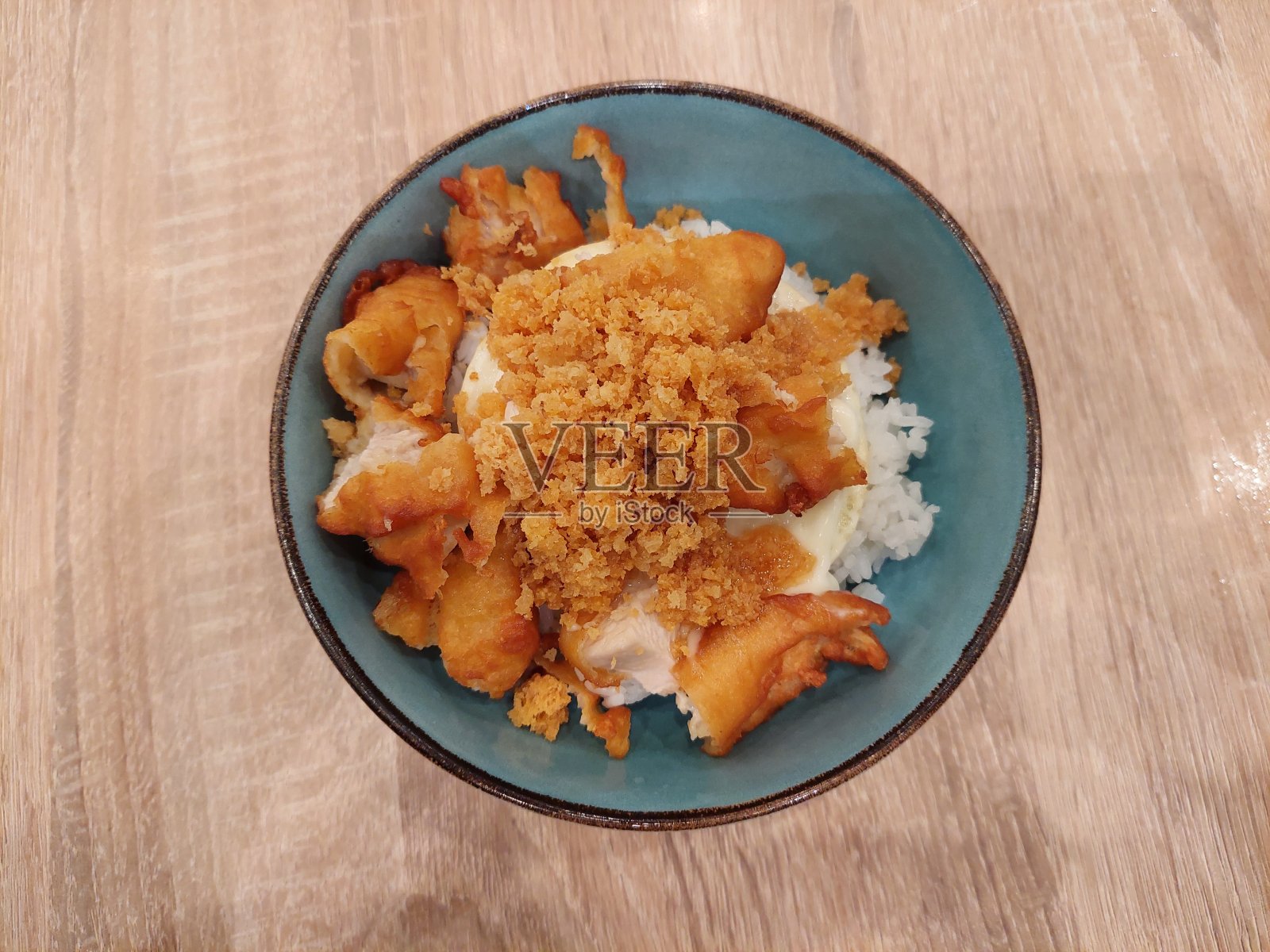 达布达布布鸡饭照片摄影图片