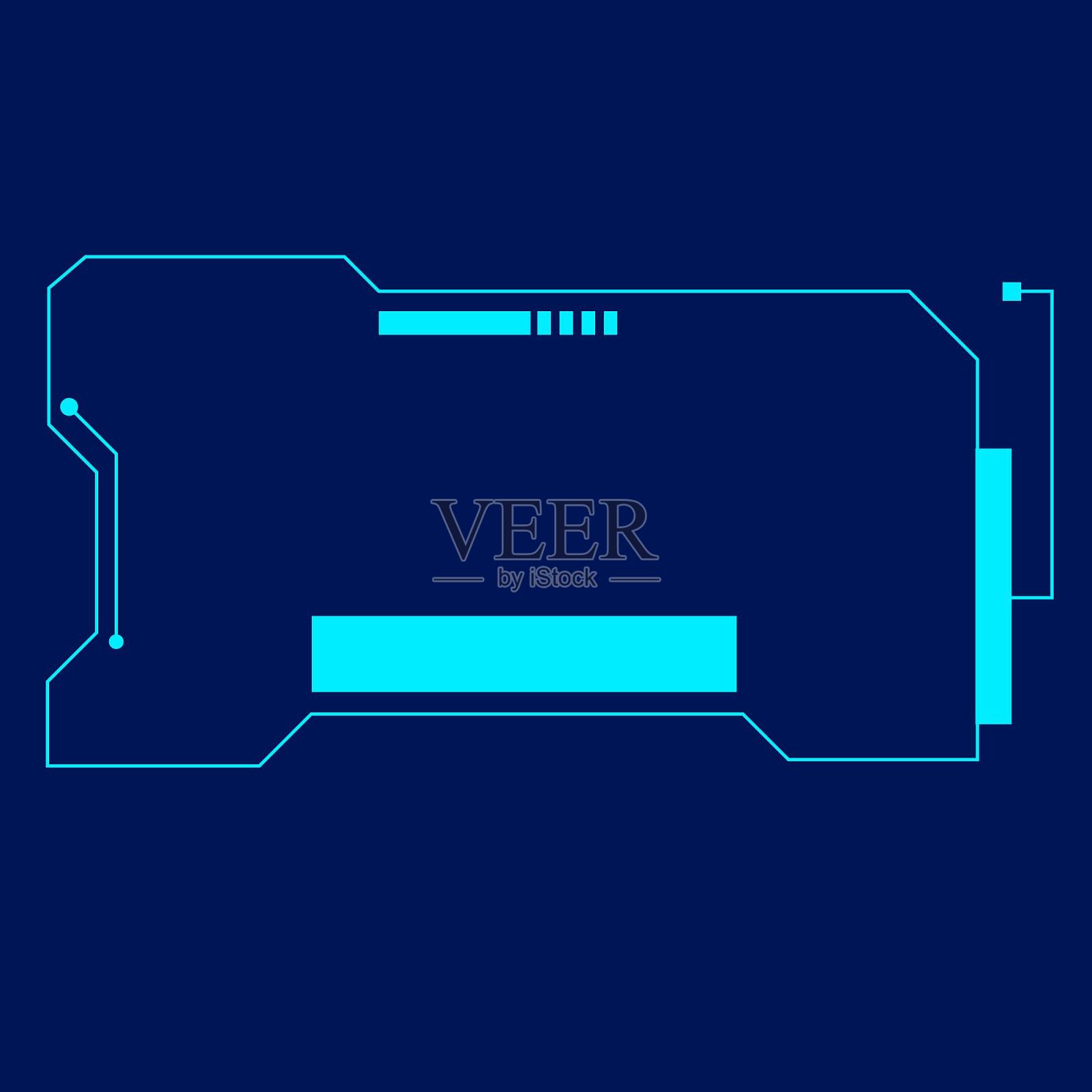 元宇宙科技框设计元素图片