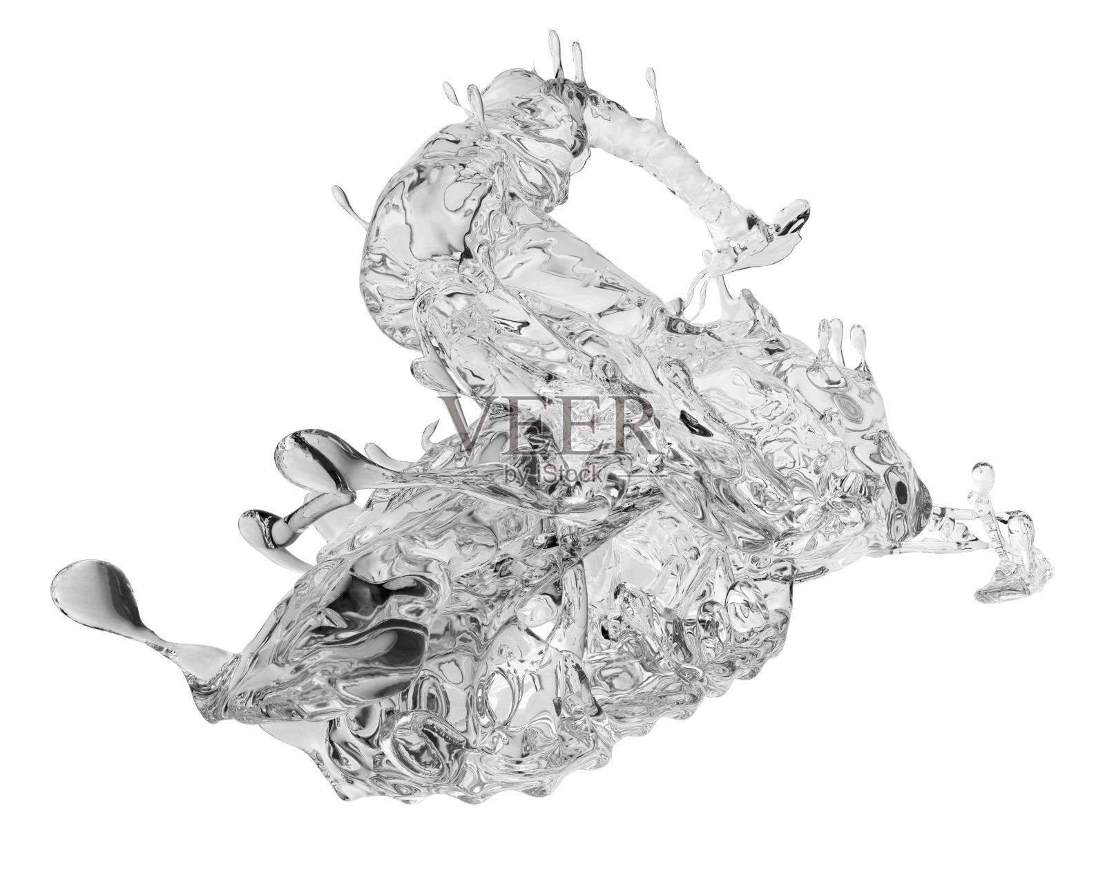 水质感雪地摩托设计元素图片