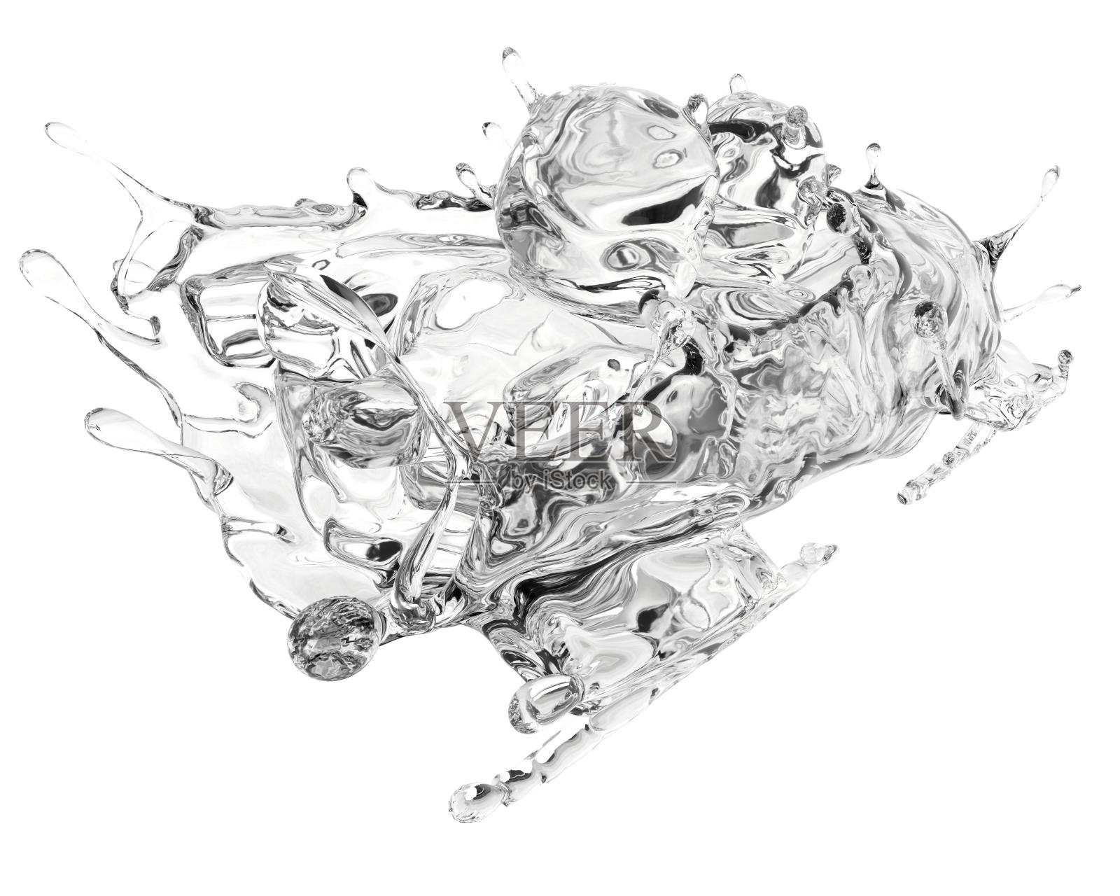 水质感钢架雪车设计元素图片