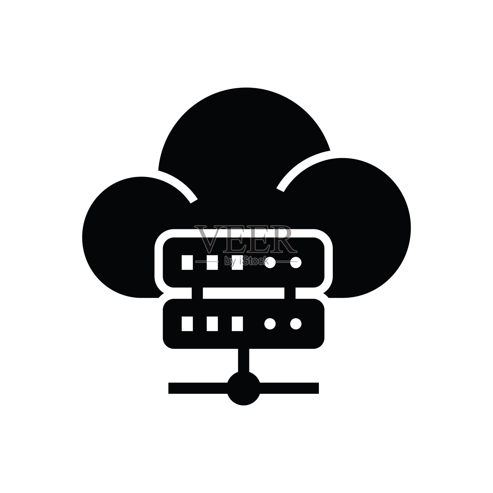 托管服务器符号图标插画图片素材