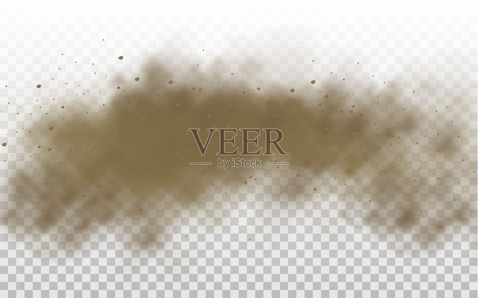 飞沙、棕尘云、风、沙暴。设计元素图片