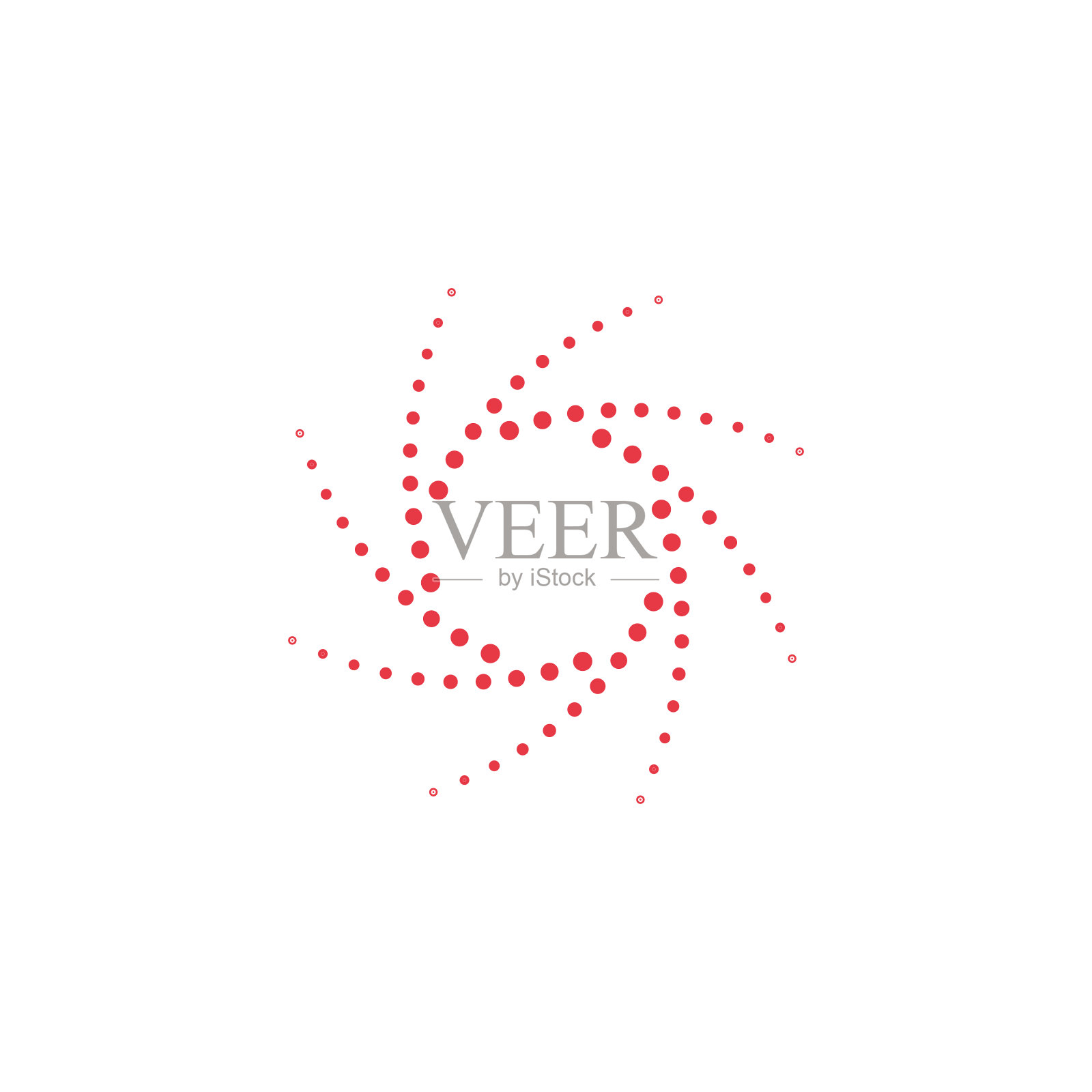 阳光半色调标志设计元素，股票矢量插图孤立在白色背景插画图片素材