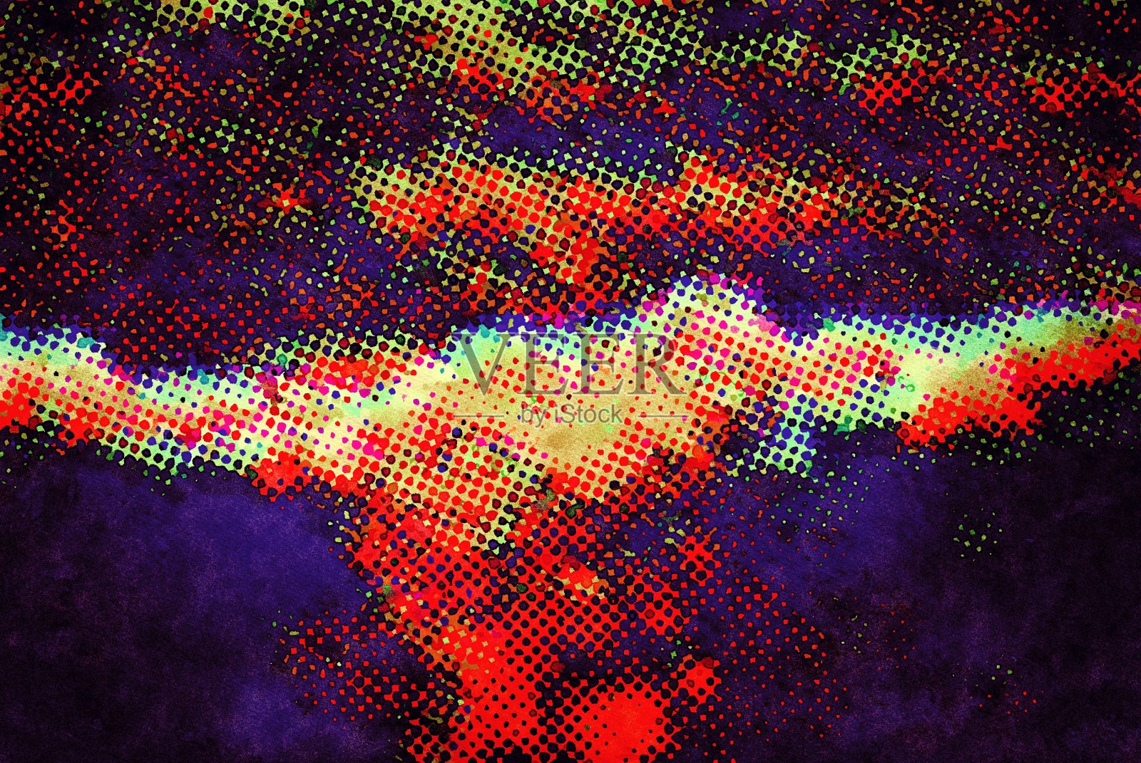 波普艺术半色调风格水彩背景照片摄影图片