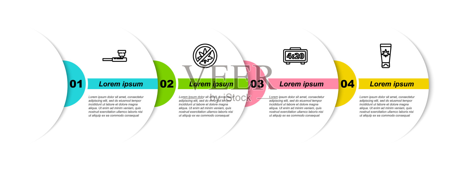 设线吸烟管停大麻或大麻插画图片素材