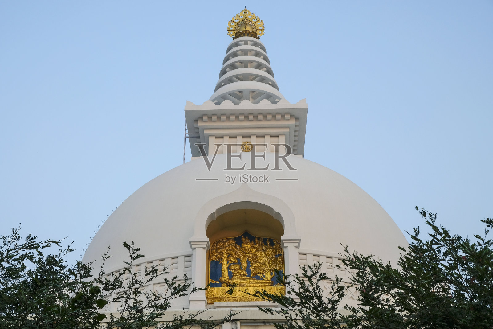 在尼泊尔蓝毗尼。照片摄影图片