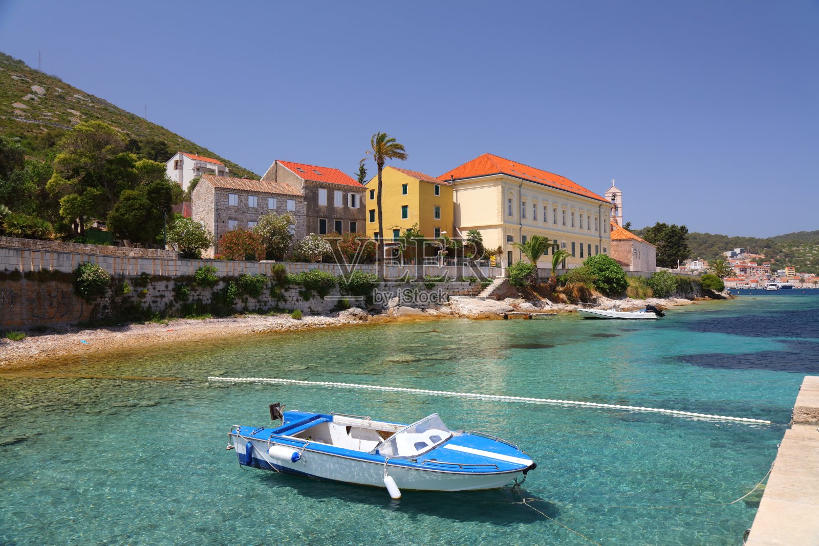 克罗地亚维斯镇照片摄影图片