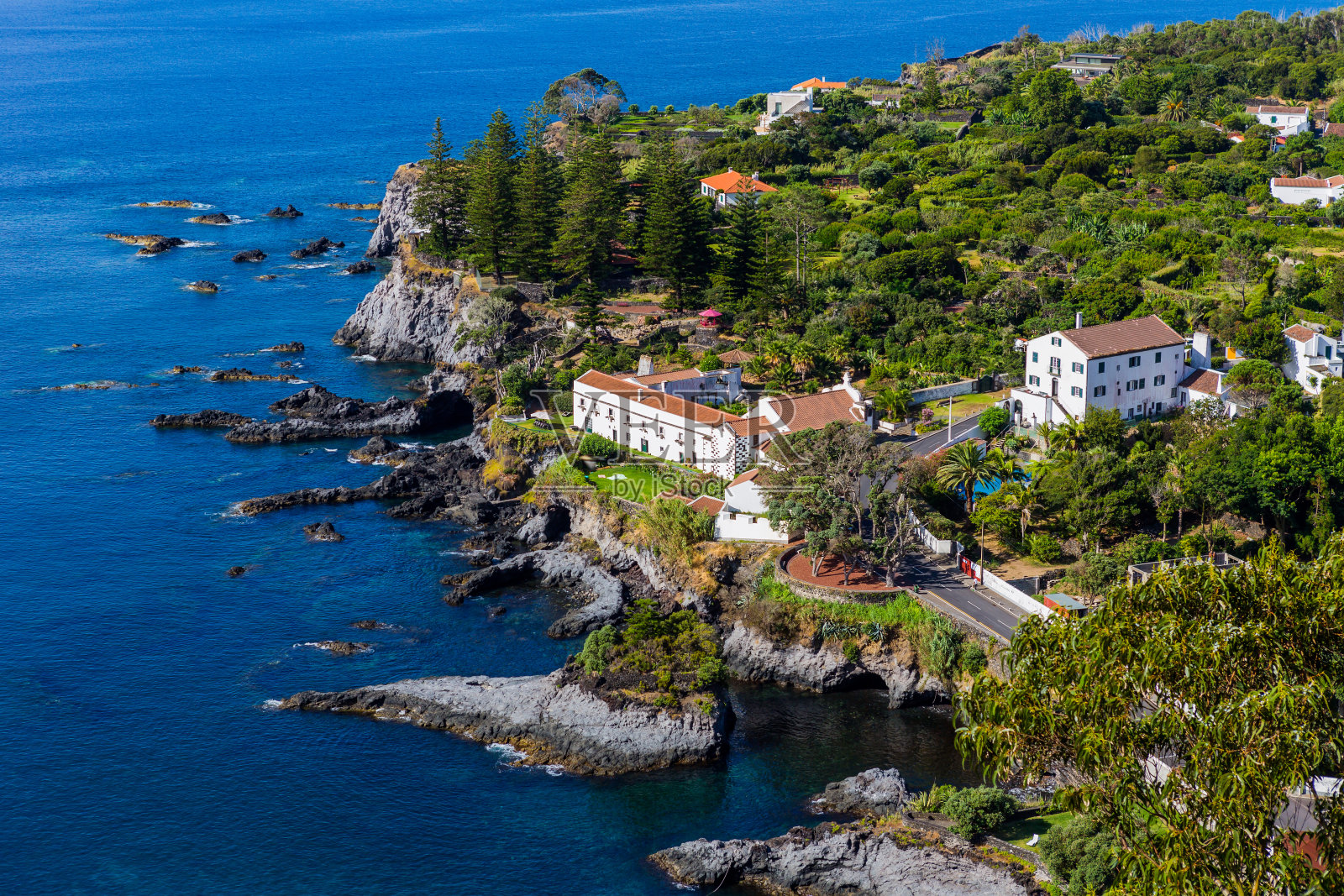 在Sao Miguel的Pisao观点照片摄影图片