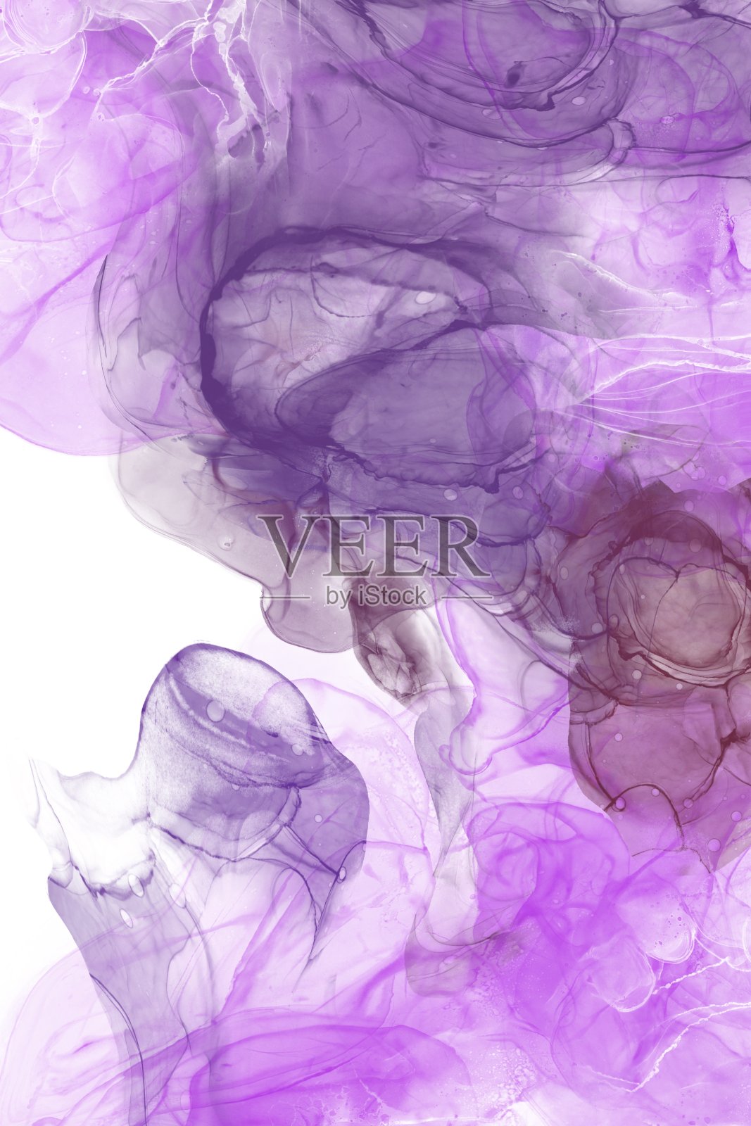 酒精墨水的艺术。抽象绘画。walpler酒精墨水。插画图片素材