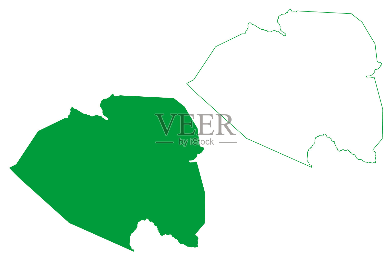 Planaltino市(巴伊亚州，巴西自治市，巴西联邦共和国)地图矢量插图，Planaltino地图草稿插画图片素材