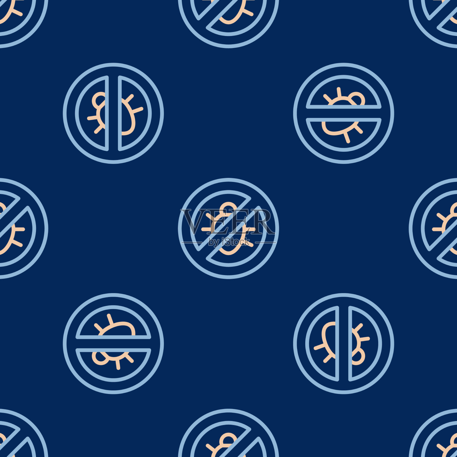 线停科罗拉多甲虫图标隔离无缝图标素材