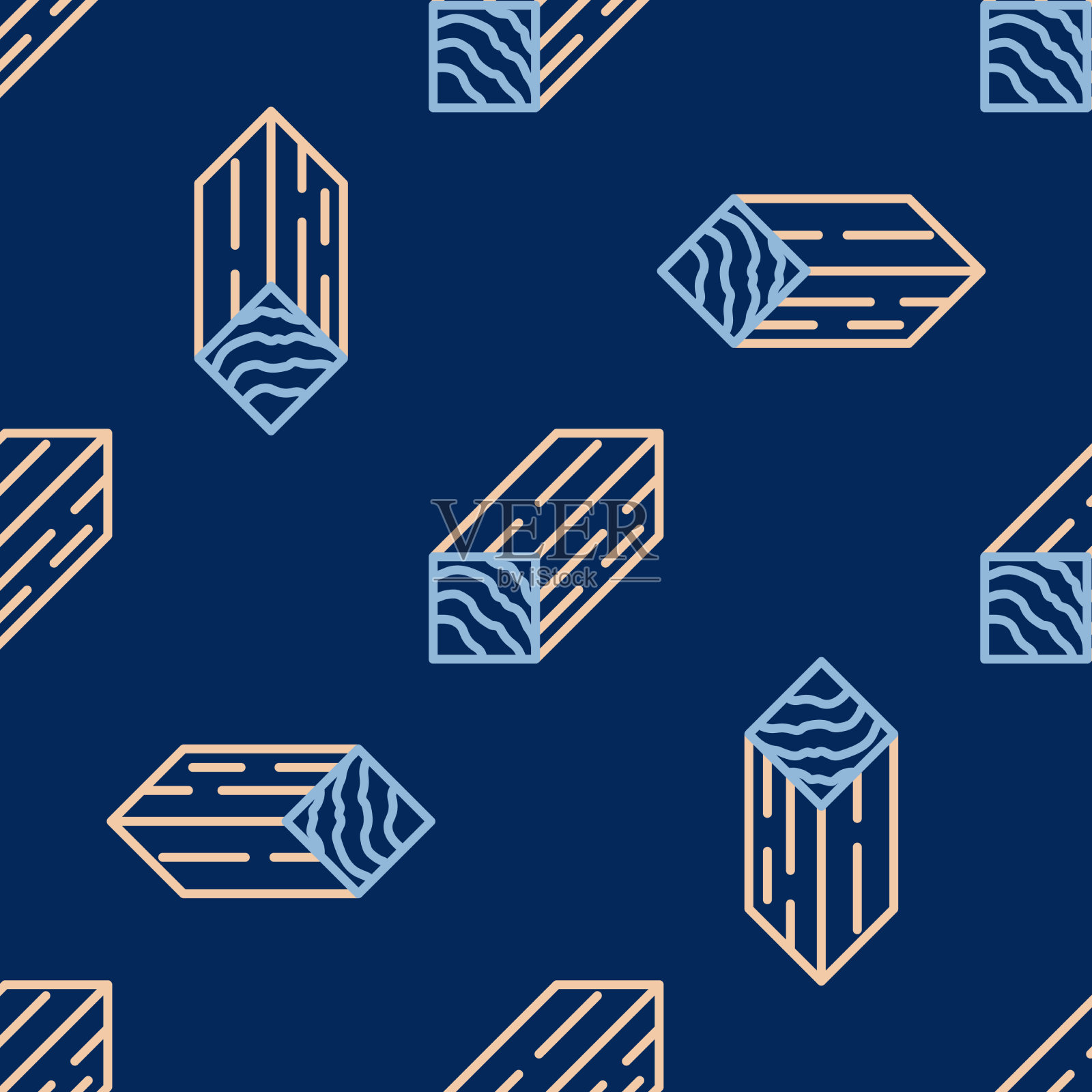 线条木梁图标孤立无缝图案上插画图片素材