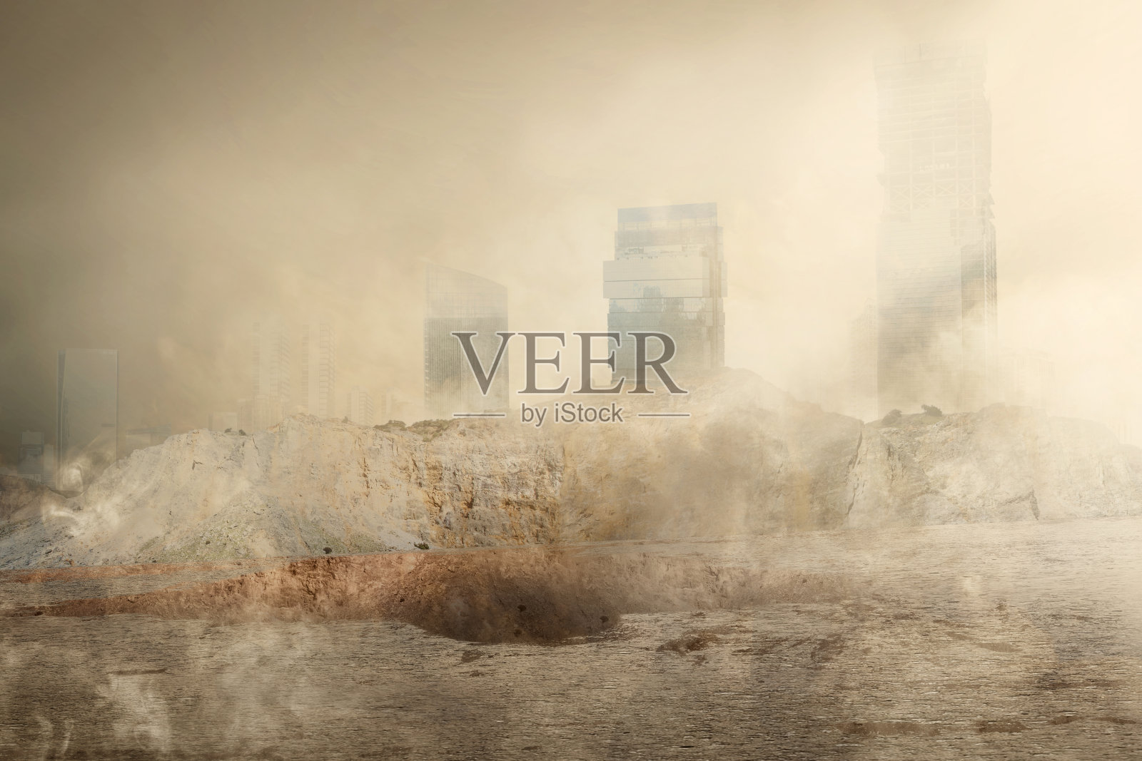 令人毛骨悚然的岩石山照片摄影图片