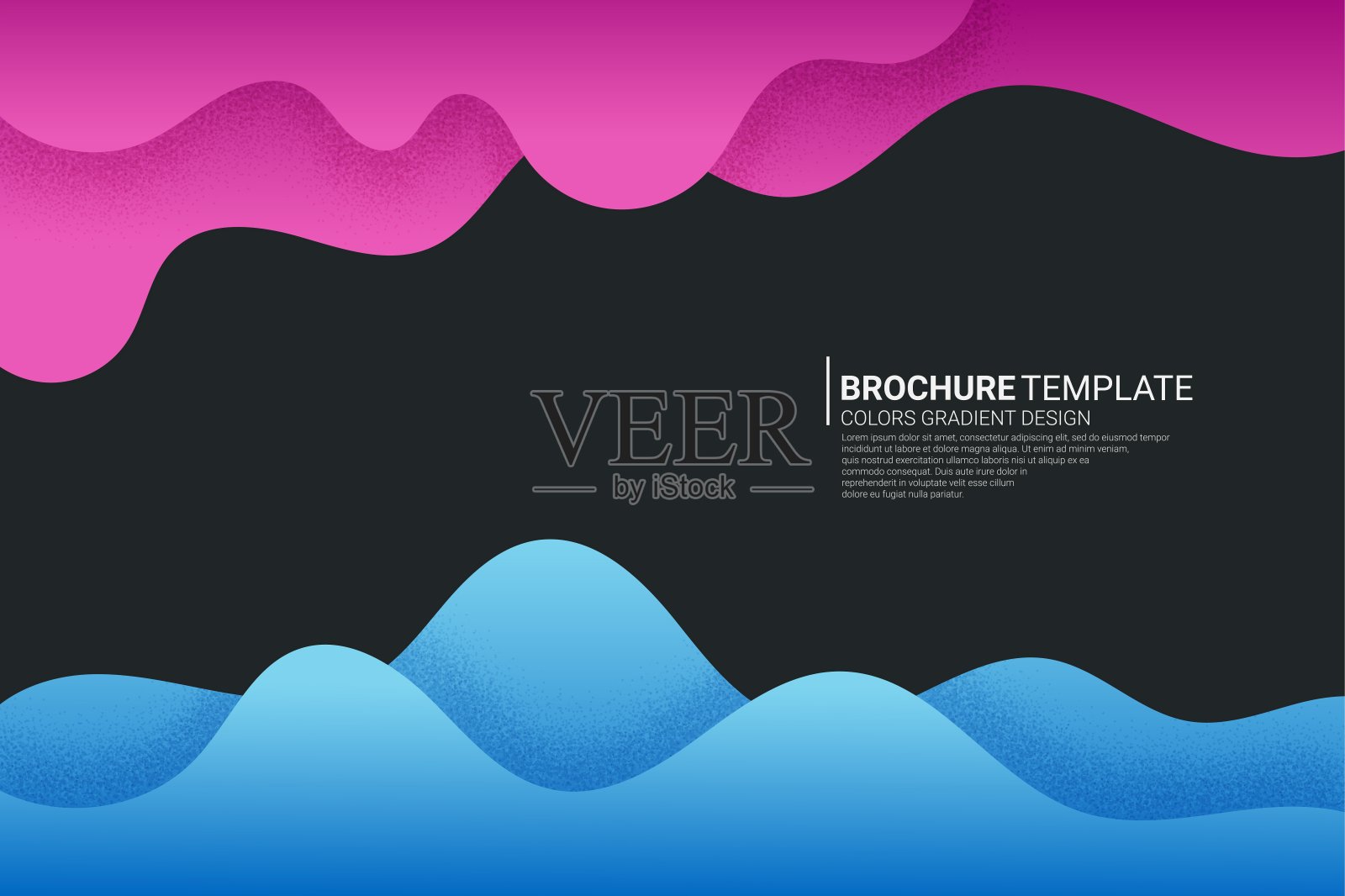 摘要抽象的流动的波浪状渐变色彩背景与几何形状。现代时尚的背景矢量设计插画图片素材